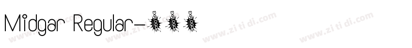 Midgar Regular字体转换